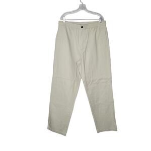 Eddie Bauer Men's XL Beige Cotton Straight Leg Casual Pants
